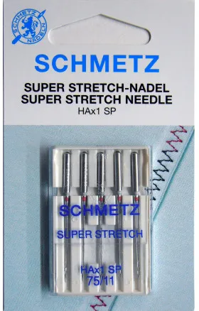 Schmetz symaskinsnålar Super Stretch HAx1SP storlek 75 - 5 st